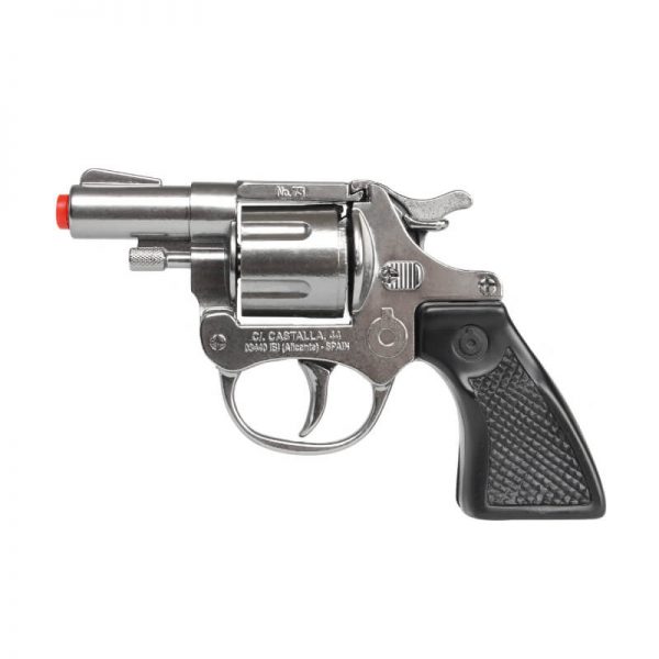 Revolver corto plateado juguete 73/0