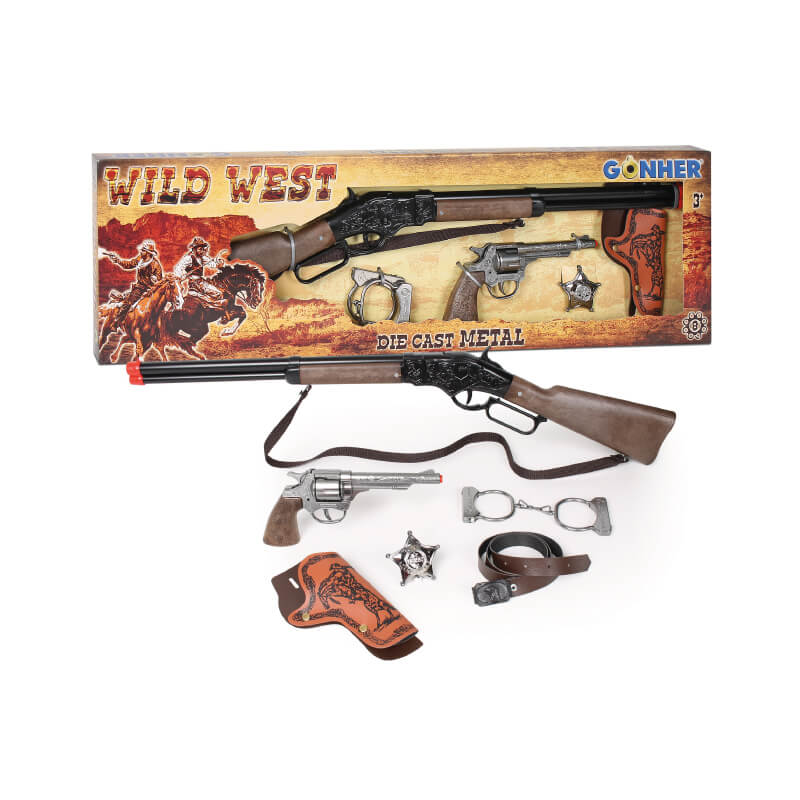Wild-West gran set, 8 tiros – Gonher